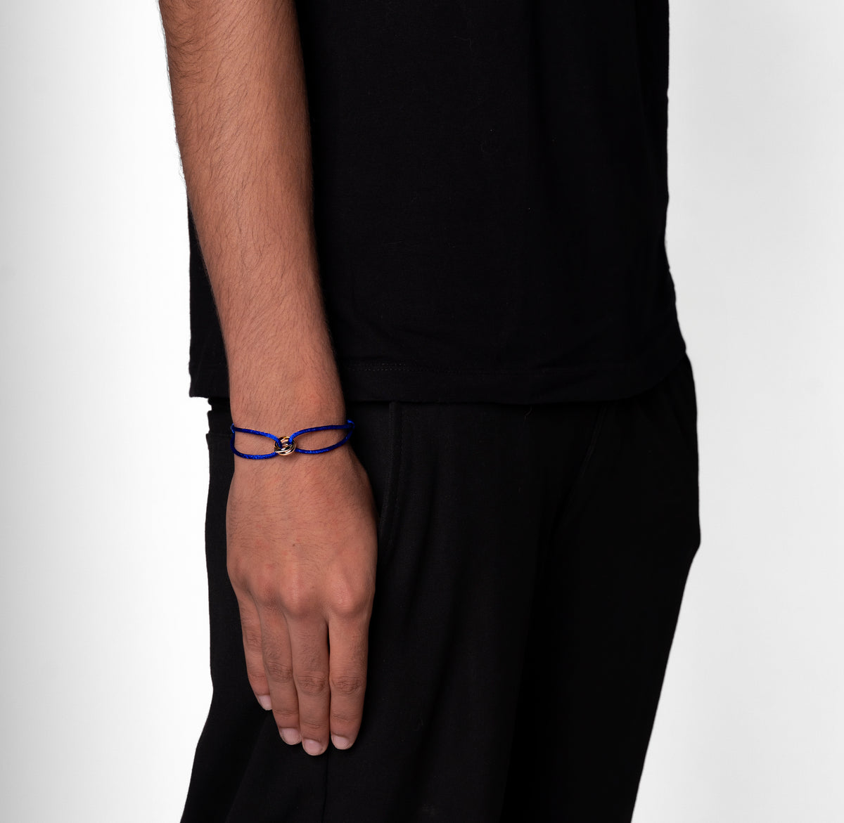 BRACELET TRINITÉ. - DONKER BLEU