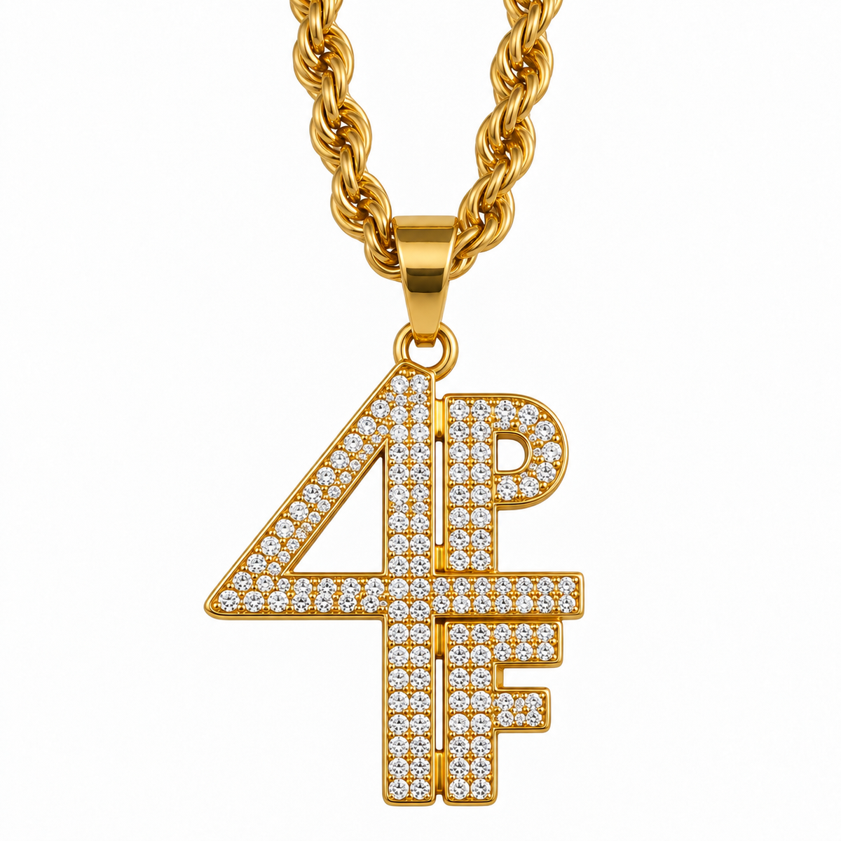 4 POCKETS FULL KETTING (4MM) - GOUD