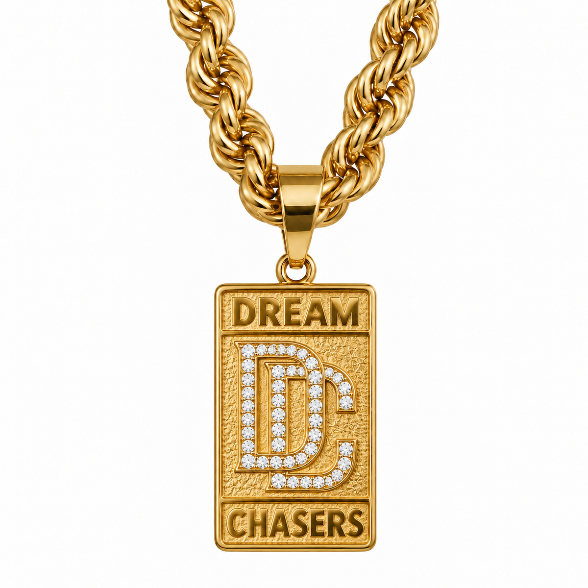 BIG DREAMCHASER KETTING (6MM) - GOUD
