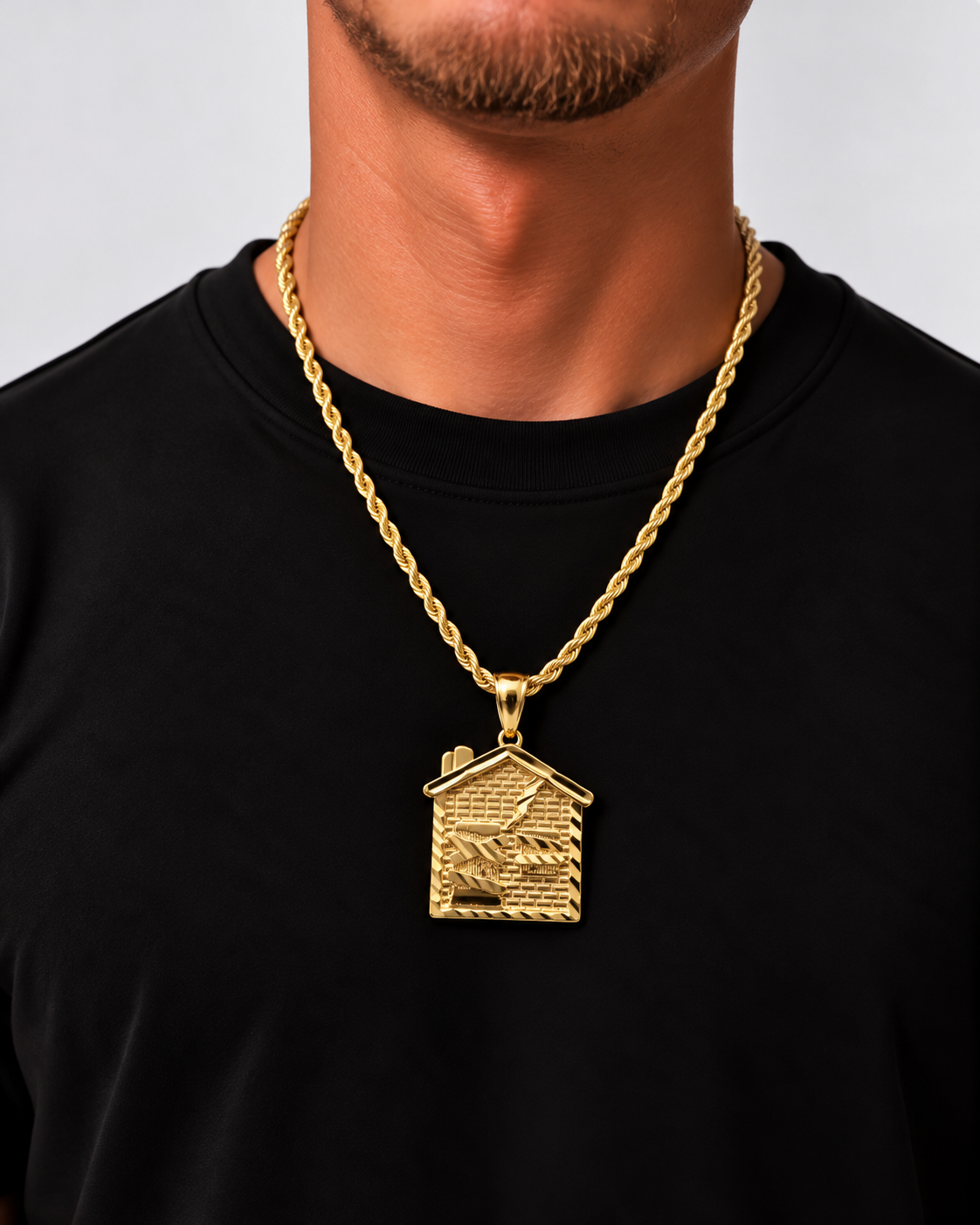TRAPHOUSE KETTING 4MM - GOUD