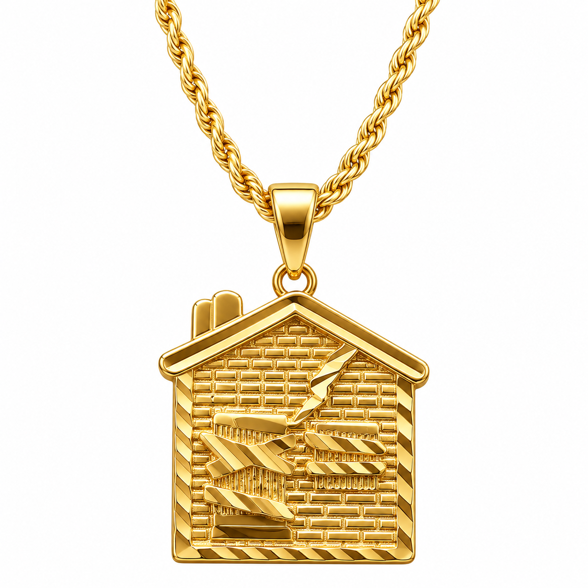 TRAPHOUSE KETTING 4MM - GOUD