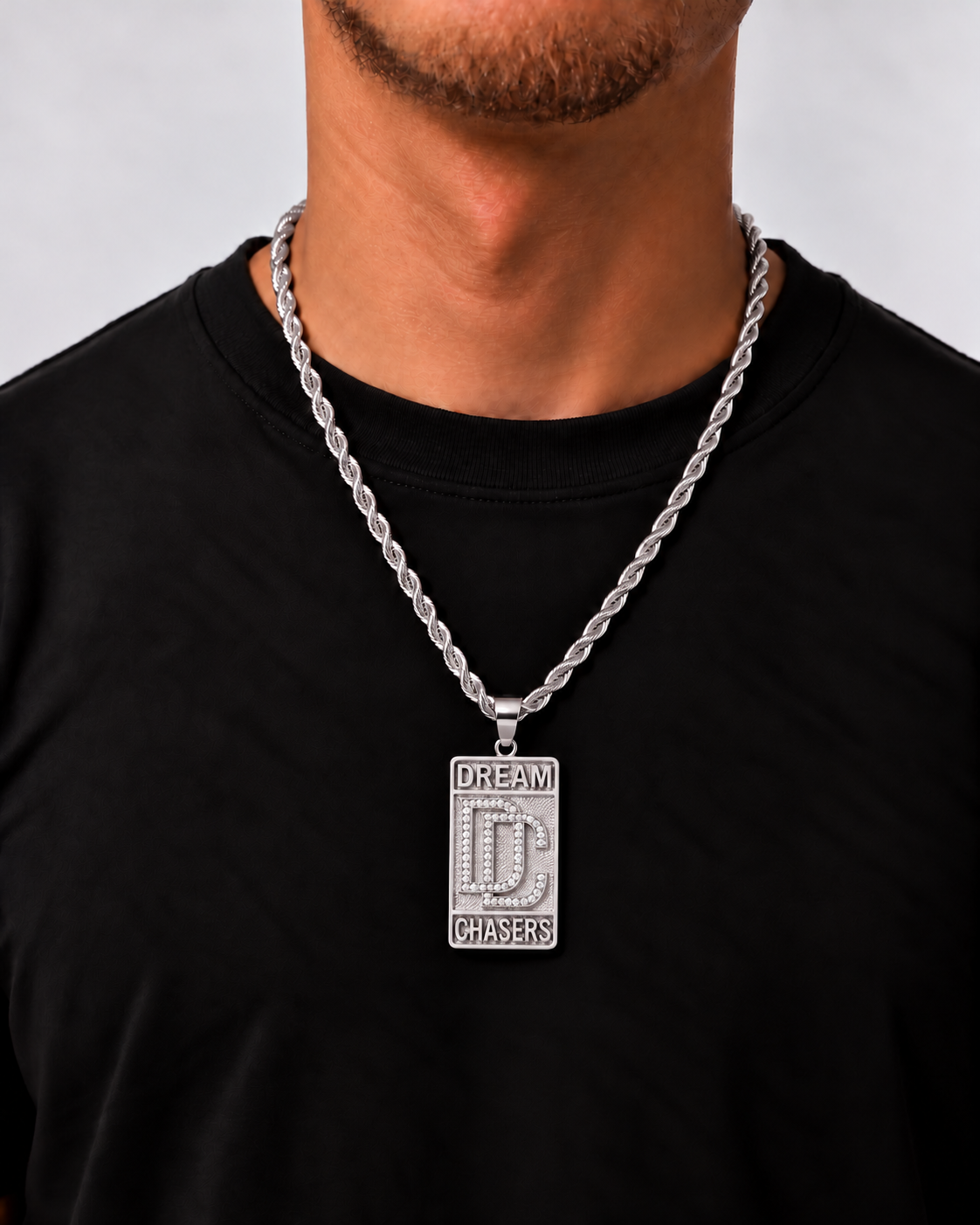BIG DREAMCHASER KETTING (6MM) - ZILVER