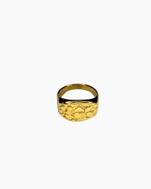 NUGGET RING - GOUD