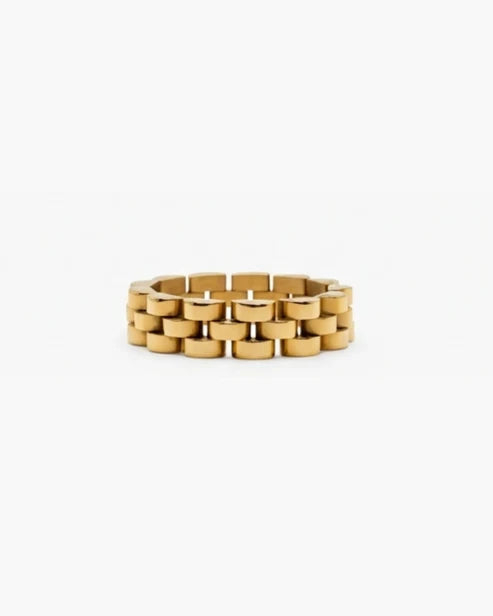 SCHAKEL RING (FLEXIBEL) - GOUD