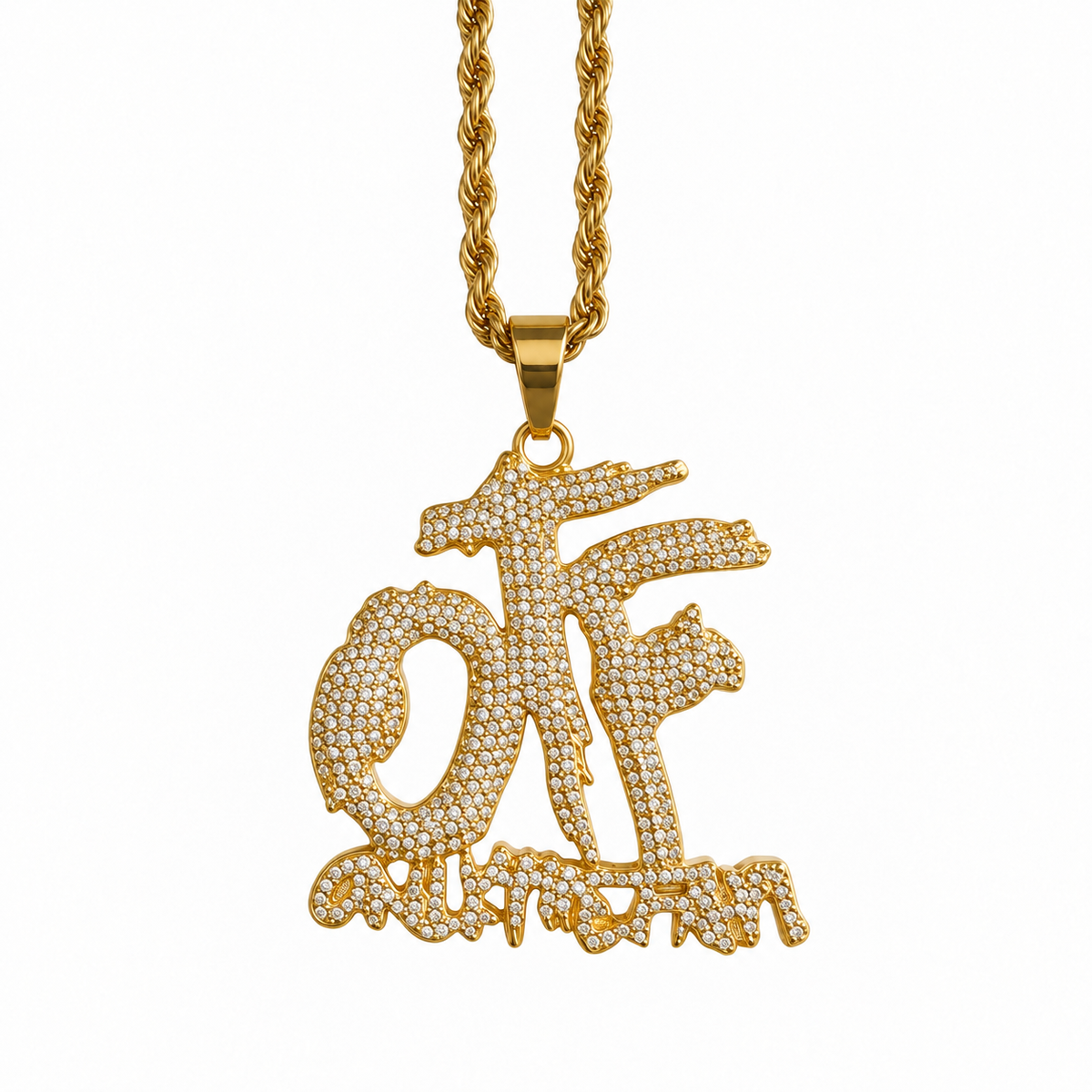 ONLY THE FAMILY KETTING (4MM) - GOUD