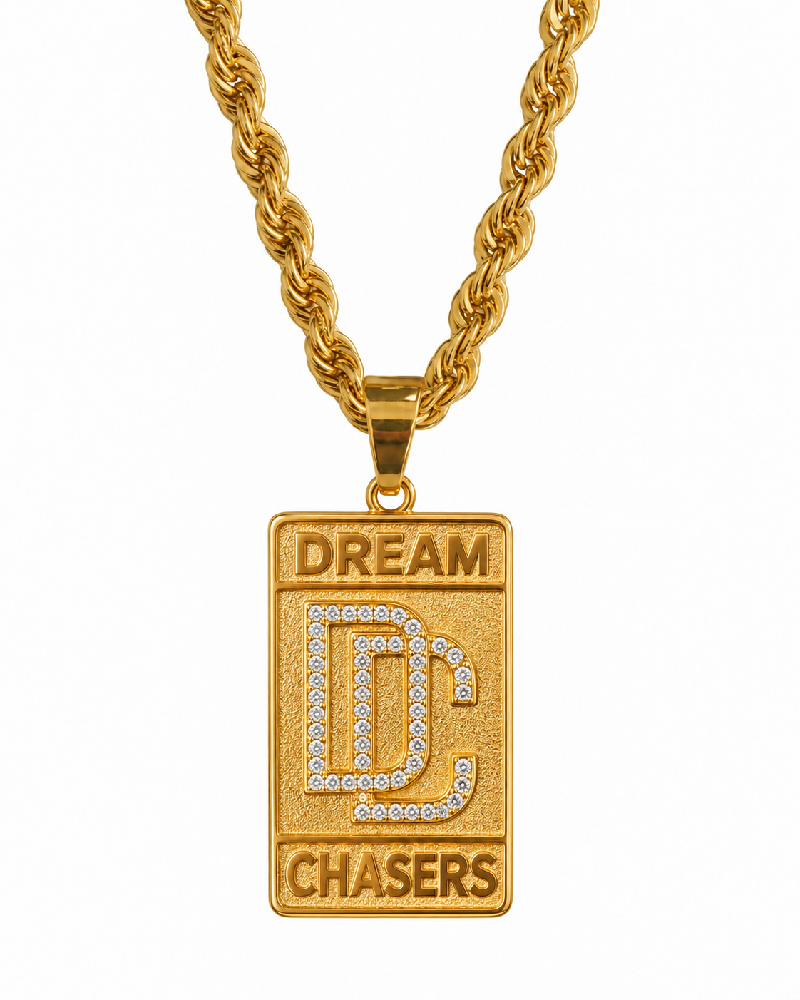 BIG DREAMCHASER KETTING 4MM - GOUD