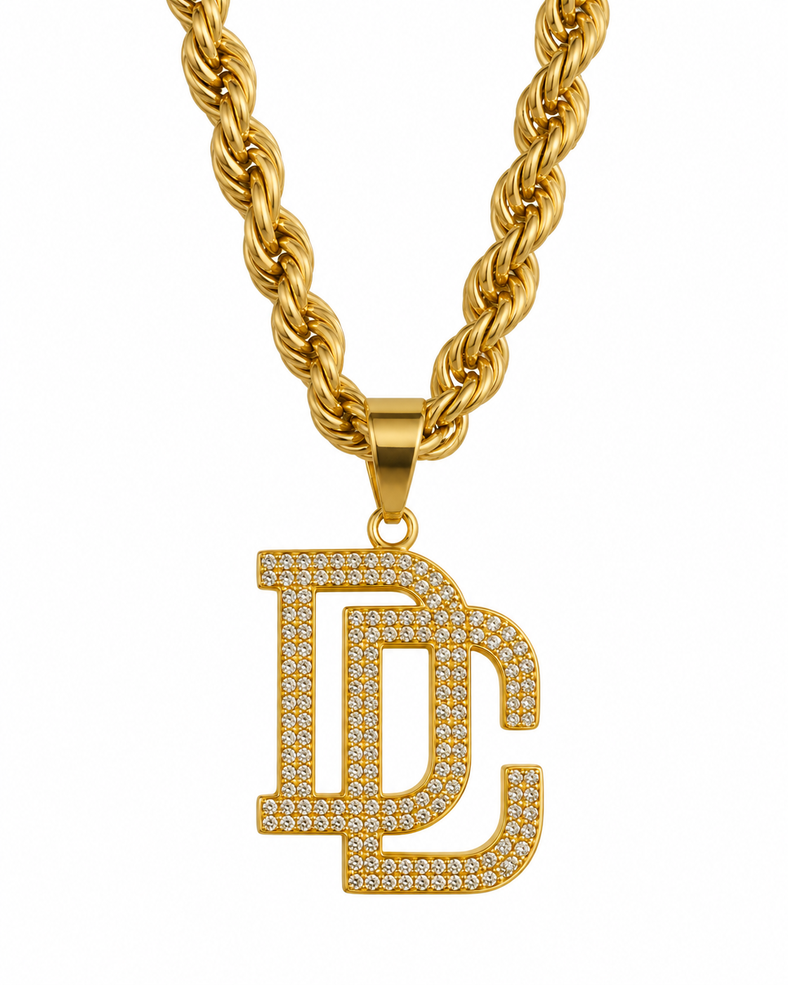 DC LETTERS KETTING GOUD 6MM - GOUD