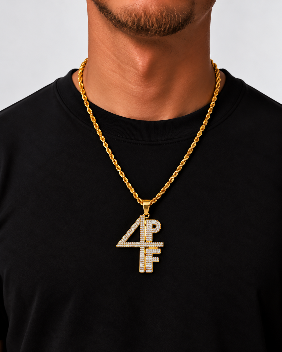 4 POCKETS FULL KETTING (4MM) - GOUD