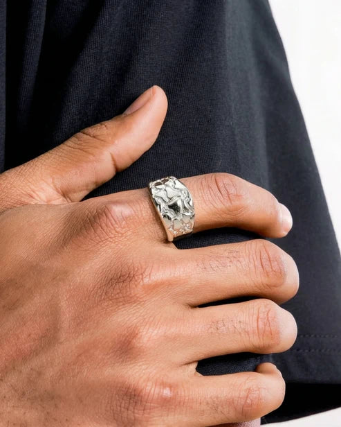 NUGGET RING - ZILVER