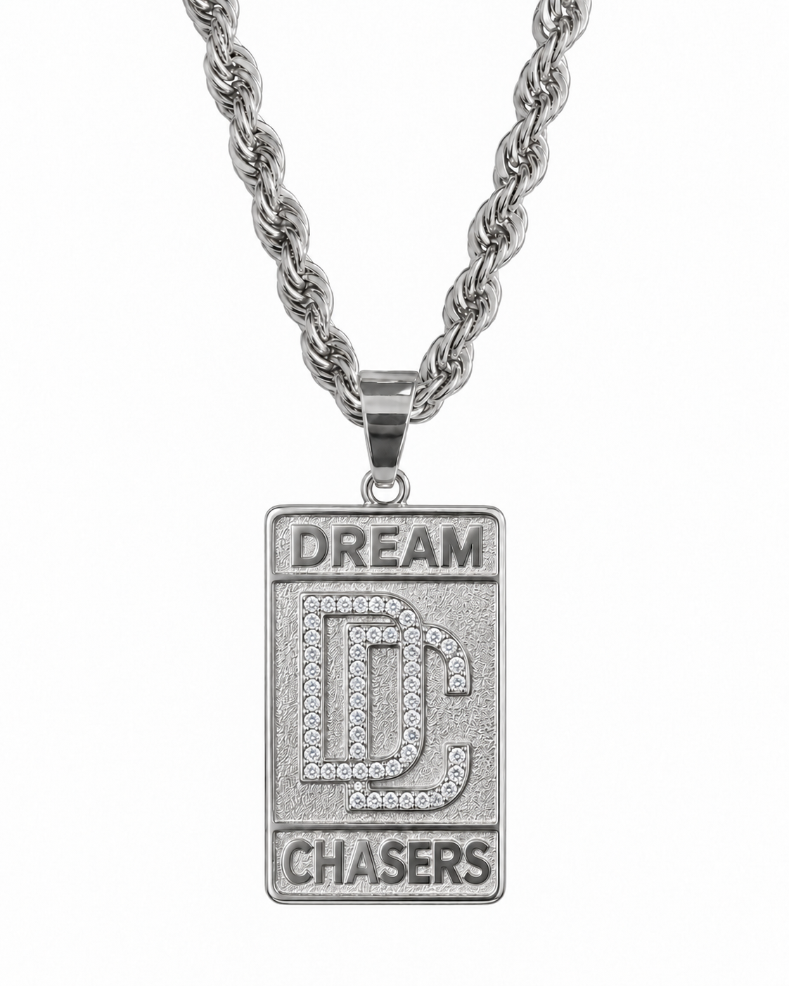 BIG DREAMCHASER KETTING (4MM) - ZILVER