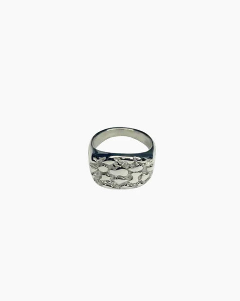 NUGGET RING - ZILVER