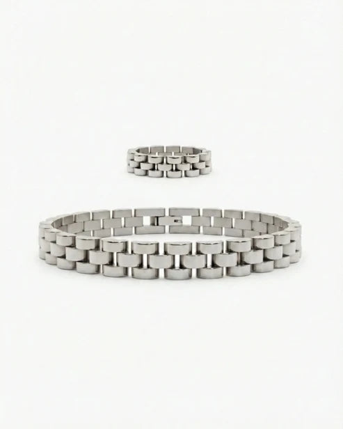 SCHAKEL SET (FLEXIBEL) - ZILVER